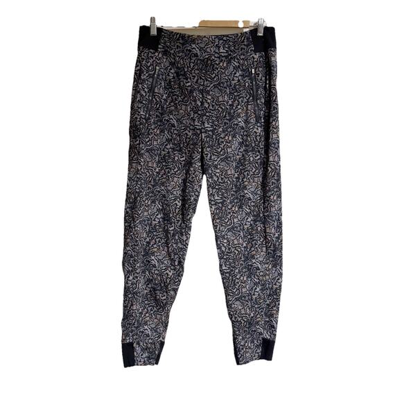 Athleta Jogger Pant Women's Size 8 Trekkie North Kinetic Abstract Tapered - Picture 1 of 5